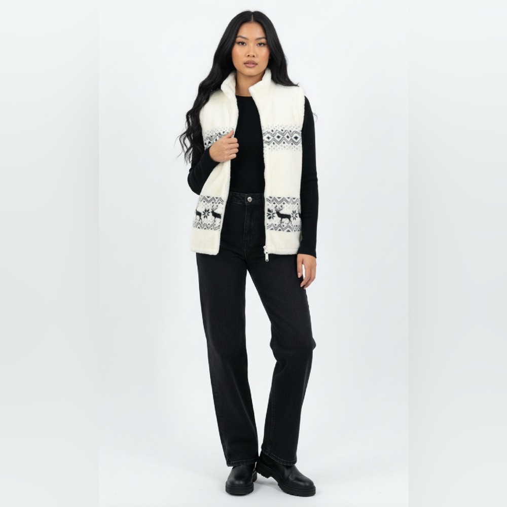 (#158)COASTLINE Faux Fur Vest